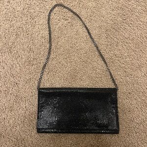 Express black rhinestone purse